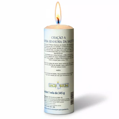 Vela Votiva G Premium de La Nossa Senhora Salette