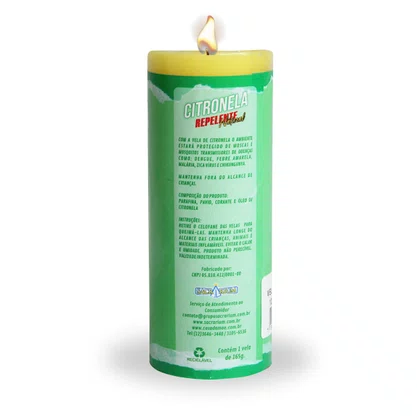 Vela Votiva P Citronela - Repelente Natural