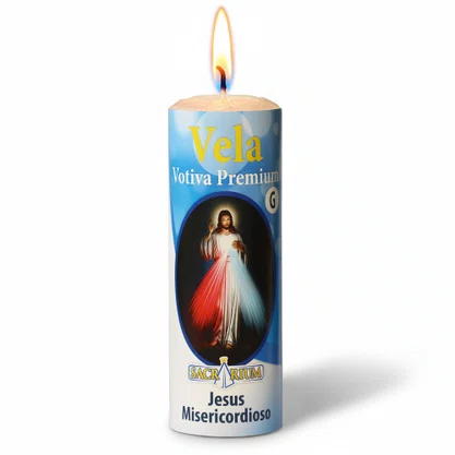 Vela Votiva G Premium Jesus Misericordioso