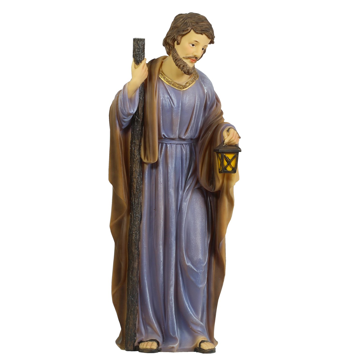 Presépio Importado de Resina Sagrada Família Colors 3 Peças - 45 cm