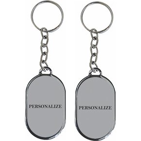 10 Dúzias - Chaveiro Chapa Personalizado Frente e Verso