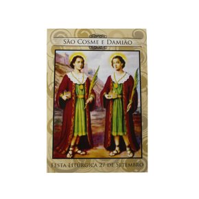 100 unid - Folheto Oração São Cosme e Damião