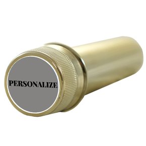 12 unid - Aspersório Personalizado Dourado 14 cm x 4 cm