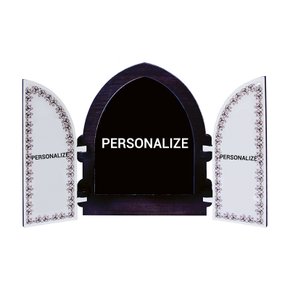 12 unid - Capela Personalizado com Portas Resinada 18 x 26 cm