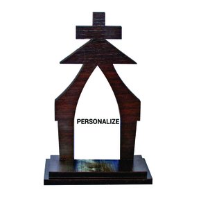 12 Unid - Capela Resinada Personalizado - 17x11 Cm