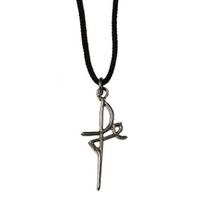 12 unid - Cordão Fé Prata