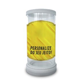 12 Unid - Porta Vela em Vidro e Marmore Personalizado