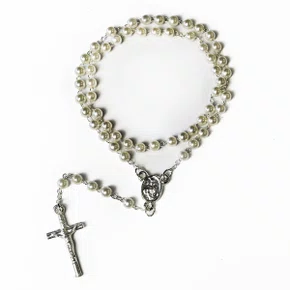 12 Unid - Terço Pérola 4 mm