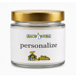 12 unid - Vela Vidro Perfumada Personalizada 155g