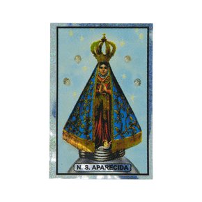 Adesivo Quadrado Nossa Senhora Aparecida 12 cm X 6 cm