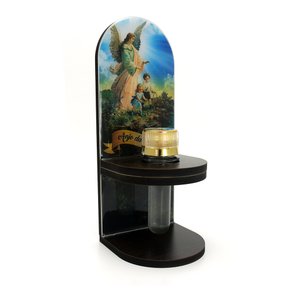 Adorno Porta Água Benta Anjo da Guarda 20 x 8 cm