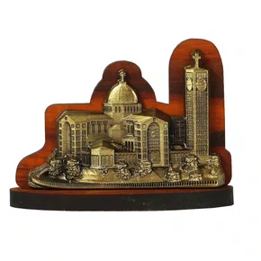 Adorno de Mesa Basílica Ouro Velho - 9 x 12 cm 