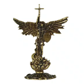 Adorno de Mesa São Miguel Ouro Velho - 11 x 9 cm 