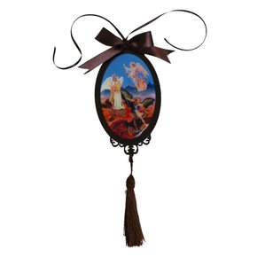 Adorno Oval Arcanjos em MDF