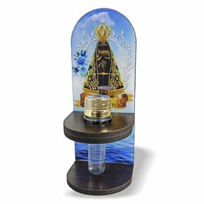 Adorno Porta Água Benta Nossa Senhora Aparecida 20 x 8 cm