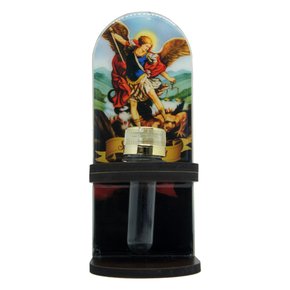 Adorno Porta Água Benta São Miguel Arcanjo 20 x 8 cm