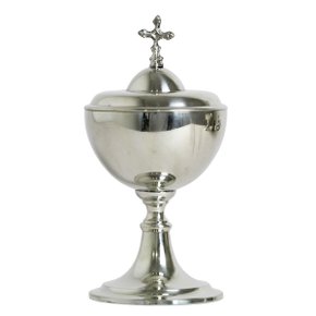 Âmbula de Estanho Cromada 18 cm x 9 cm