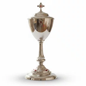 Âmbula Prata com Pedras - 34 cm x 15 cm