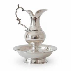 Anfora e Bacia Lisa Prata M