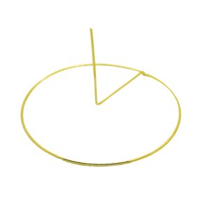 Aureola Lisa Dourada 3 cm Nº 1