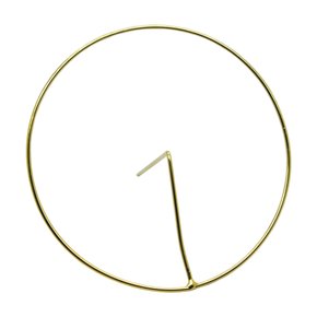 Aureola Lisa Dourada 4 cm