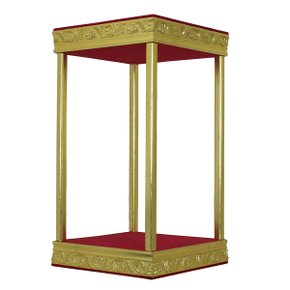 Baldaquino Madeira Dourado - 90 cm x 48 cm x 48 cm