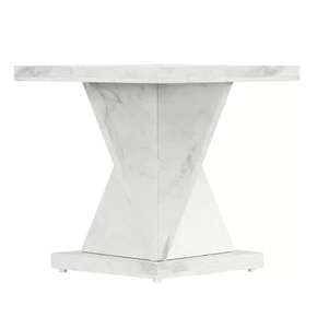 Base de Madeira Textura de Mármore para Imagens - 40 cm x 40 cm