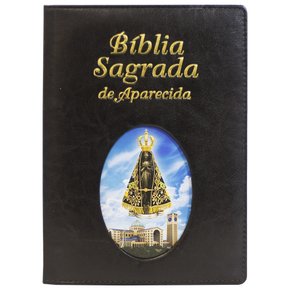 Bíblia Sagrada de Aparecida Grande Ilustrada Preta