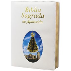 Biblia Sagrada de Aparecida Ilustrada Branca