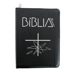 Bíblia Sagrada de Aparecida Zíper Preta M
