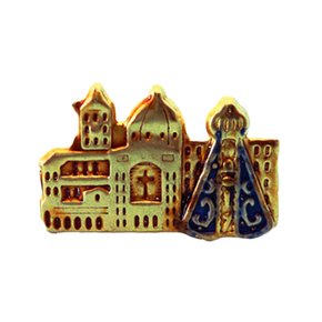 12 unid - Bóton Basílica Dourado