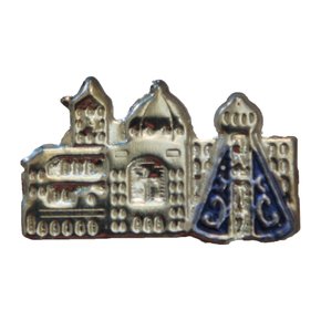 12 unid - Bóton Basílica Prata