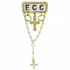 Boton Ecc Branco com Terco 8 Cm