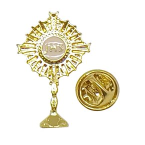 Boton Ostensório Dourado 3 cm