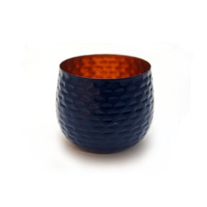 Cachepô em Metal Azul 7 cm