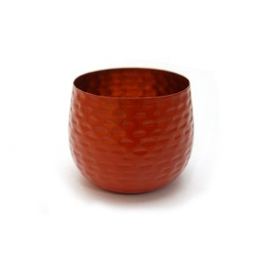 Cachepô em Metal Marrom 7 cm