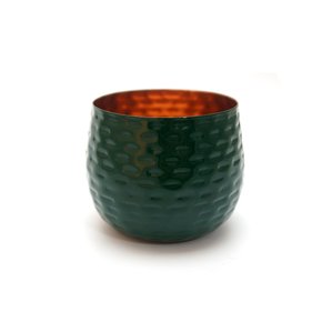 Cachepo em Metal Verde 7 Cm