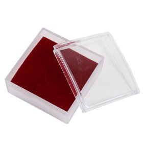 Caixa Acrílica Vermelha 4,5 cm x 4,5 cm