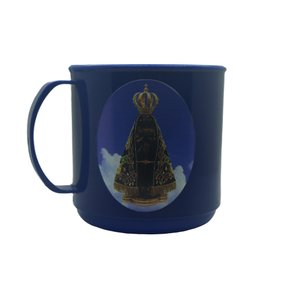 12 Unid - Caneca Plastica Azul Royal Personalizada
