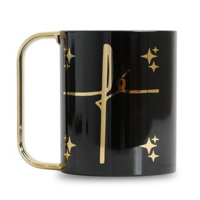 Caneca Polímero Fé Preta 400ml