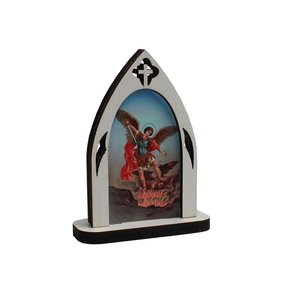 Capela de Arcanjo São Miguel Pequena - 10 Cm X 7,5 Cm