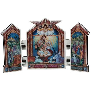 Capela de Natal com Porta MDF Mesa Presépio