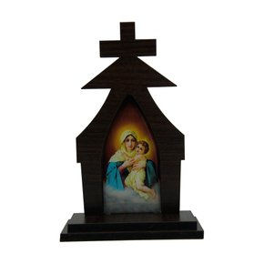 Capela Resinada Mãe Rainha - 17 cm x 11 cm