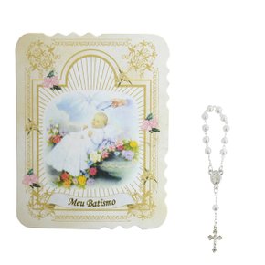Cartão Lembrança com Dezena Batismo Cartão Lembrança com Dezena Batismo