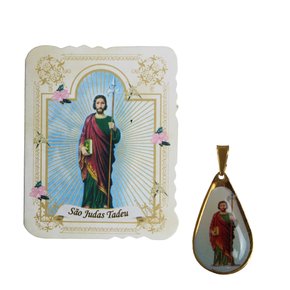 Cartão Lembrança São Judas Medalha Velcro