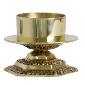 Castiçal Luxo Dourado - 9 cm x 12 cm