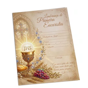 Certificado Primeira Eucaristia