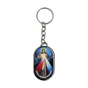 12 Unid - Chaveiro Chapa Jesus Misericordioso
