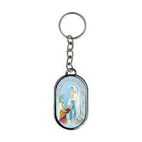 12 Unid - Chaveiro Chapa Nossa Senhora de Lourdes