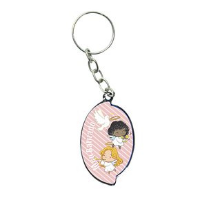 12 unid - Chaveiro Aba Batismo Rosa 12 unid - Chaveiro Aba Batismo Rosa